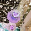 Lámpara colgante de centro comercial flotante multicolor